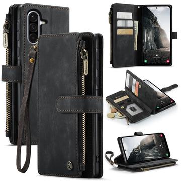 Samsung Galaxy A56 Caseme C30 Multifunctioneel Portemonnee Hoesje - Zwart