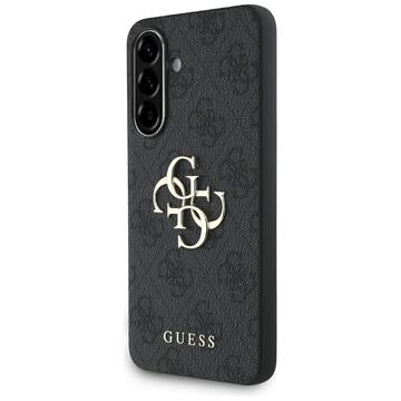 Samsung Galaxy A56 Guess 4G Big Metal Logo Hybride Hoesje - Zwart