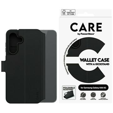 Samsung Galaxy A56 PanzerGlass Care Feature Portemonnee Hoesje met Kickstand - Zwart