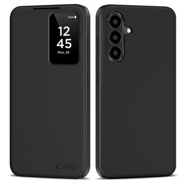 Samsung Galaxy A56 Tech-Protect Smart Clear View Flip Hoesje met kaartsleuf - Zwart