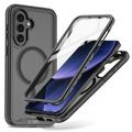 Samsung Galaxy A57 Tech-Protect Defense360 MagSafe-hoesje met schermbeschermer - Zwart