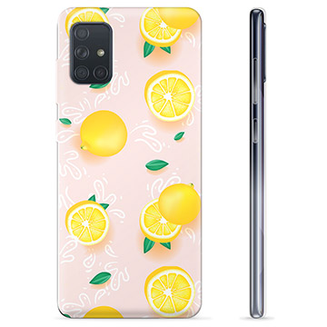 Samsung Galaxy A71 TPU Hoesje - Citroenpatroon