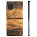 Samsung Galaxy A71 TPU Hoesje - Hout