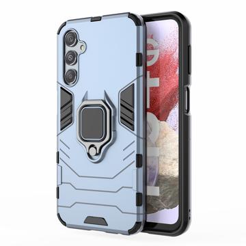 Samsung Galaxy F34/M34 5G Hybride Hoesje met Ring Houder - Blauw