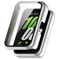 Samsung Galaxy Fit3 Plastic Hoesje met Glazen Screenprotector - Zilver