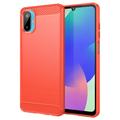 Samsung Galaxy M06/F06 5G Geborsteld TPU Hoesje - Koolstofvezel