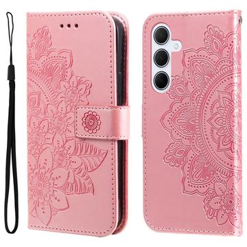 Samsung Galaxy M35 Mandala Series Portemonnee-hoesje - Roze