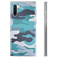 Samsung Galaxy Note10 TPU Hoesje - Blauw Camouflage