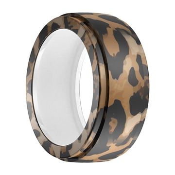 Samsung Galaxy Ring Antikras Siliconen hoesje - Maat: 10/11/12/13 - Luipaardprint