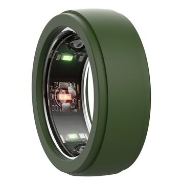 Samsung Galaxy Ring Antikras Siliconen Hoesje - Maat: 6/7/8/9 - Zwartgroen