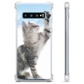 Samsung Galaxy S10 Hybrid Hoesje - Kat