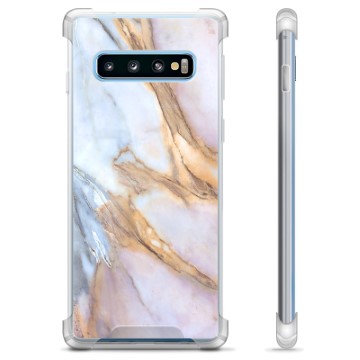 Samsung Galaxy S10 Hybrid Hoesje - Elegant Marmer