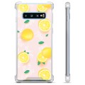 Samsung Galaxy S10 Hybrid Hoesje - Citroenpatroon