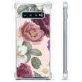 Samsung Galaxy S10 Hybrid Hoesje - Romantische Bloemen