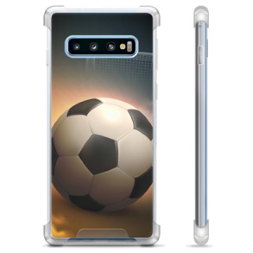 Samsung Galaxy S10+ Hybrid Hoesje - Voetbal