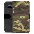 Samsung Galaxy S10 Premium Portemonnee Hoesje - Camo