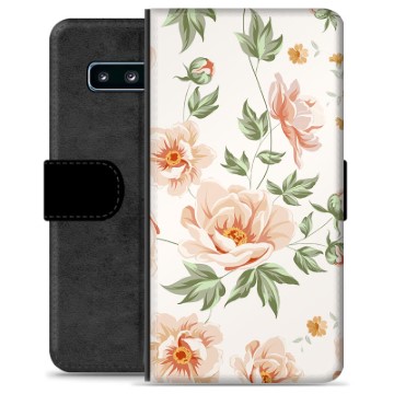 Samsung Galaxy S10 Premium Portemonnee Hoesje - Bloemen