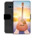 Samsung Galaxy S10 Premium Portemonnee Hoesje - Gitaar