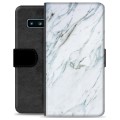 Samsung Galaxy S10+ Premium Wallet Hoesje - Marmer