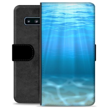 Samsung Galaxy S10+ Premium Portemonnee Hoesje - Zee