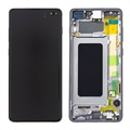 Samsung Galaxy S10+ Voorzijde Cover & LCD Display GH82-18849A - Zwart