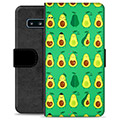 Samsung Galaxy S10 Premium Portemonnee Hoesje - Avocado Patroon