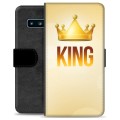 Samsung Galaxy S10 Premium Portemonnee Hoesje - King
