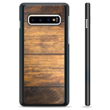 Samsung Galaxy S10 Beschermhoes - Hout