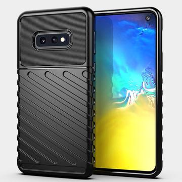 Samsung Galaxy S10e Thunder Series TPU Hoesje - Zwart