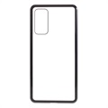 Samsung Galaxy S20 FE Magnetisch Cover met Gehard Glas - Zwart