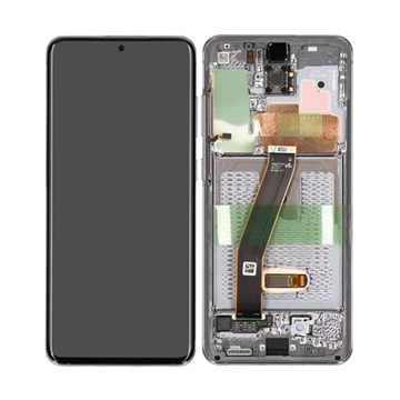 Samsung Galaxy S20 Voorzijde Cover & LCD Display GH82-22131A - Grijs