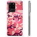 Samsung Galaxy S20 Ultra TPU Hoesje - Roze Camouflage