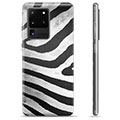 Samsung Galaxy S20 Ultra TPU Hoesje - Zebra
