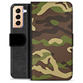 Samsung Galaxy S21+ 5G Premium Portemonnee Hoesje - Camo