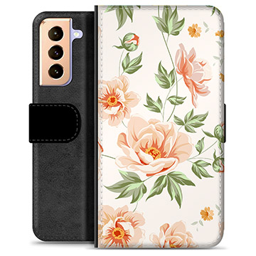 Samsung Galaxy S21+ 5G Premium Portemonnee Hoesje - Bloemen