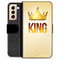 Samsung Galaxy S21+ 5G Premium Wallet Hoesje - King