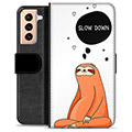 Samsung Galaxy S21+ 5G Premium Portemonnee Hoesje - Vertragen