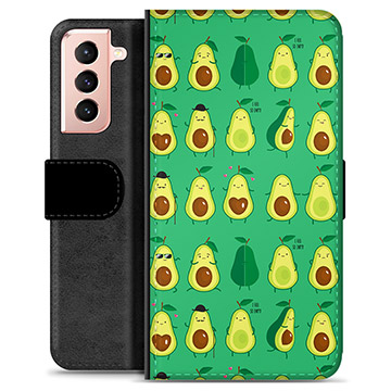 Samsung Galaxy S21 5G Premium Portemonnee Hoesje - Avocado Patroon