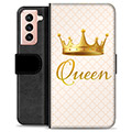 Samsung Galaxy S21 5G Premium Portemonnee Hoesje - Queen