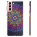 Samsung Galaxy S21 5G TPU Hoesje - Kleurrijke Mandala