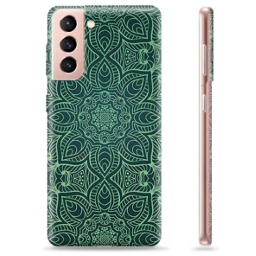 Samsung Galaxy S21 5G TPU-hoesje - Groene Mandala