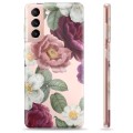 Samsung Galaxy S21 5G TPU Hoesje - Romantische Bloemen