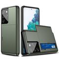 Samsung Galaxy S21 Ultra 5G Hybrid Case with Sliding Card Slot