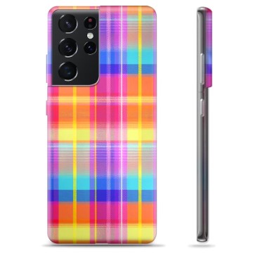 Samsung Galaxy S21 Ultra 5G TPU-hoesje - Flanellen Overhemd