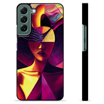 Samsung Galaxy S22+ 5G Beschermende Cover - Kubistisch Portret