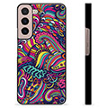 Samsung Galaxy S22 5G Beschermende Cover - Abstracte bloemen