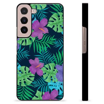 Samsung Galaxy S22 5G Beschermende Cover - Tropische Bloem