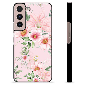 Samsung Galaxy S22 5G Beschermende Cover - Aquarel Bloemen