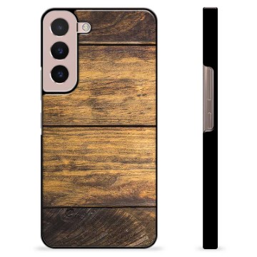 Samsung Galaxy S22 5G Beschermende Cover - Hout