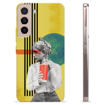 Samsung Galaxy S22 5G TPU-hoesje - Retro-kunst